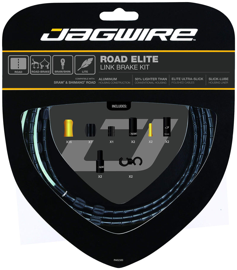 Load image into Gallery viewer, Jagwire JCK700 Road Elite Link Cable Brake Kit, Black - RACKTRENDZ
