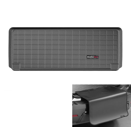 Weathertech Cargo Trunk Liner with Bumper Protector for BMW Alpina XB7, X7 M50i, X7 40i - Behind 3rd Row w/Bumper Protector (401263SK), Black