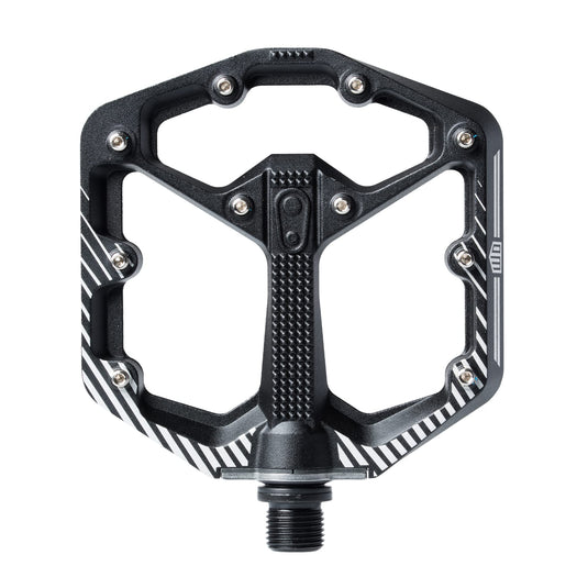 Crankbrothers Stamp 7,Aluminum MTB Bike Pedal, Black/White, Small