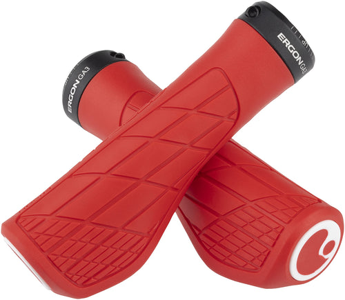 ERGON Unisex's GA3 Grips, Risky Red, Small - RACKTRENDZ