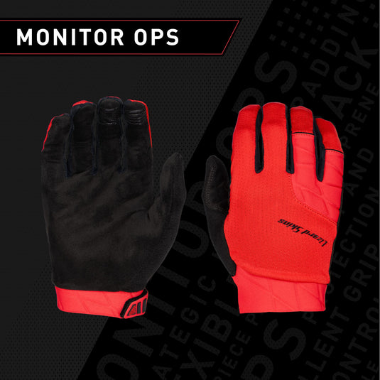 Lizard Skins Monitor Ops Cycling Gloves – Long Finger Unisex Road Bike Gloves – 3 Colors (Jet Black, Large) - RACKTRENDZ