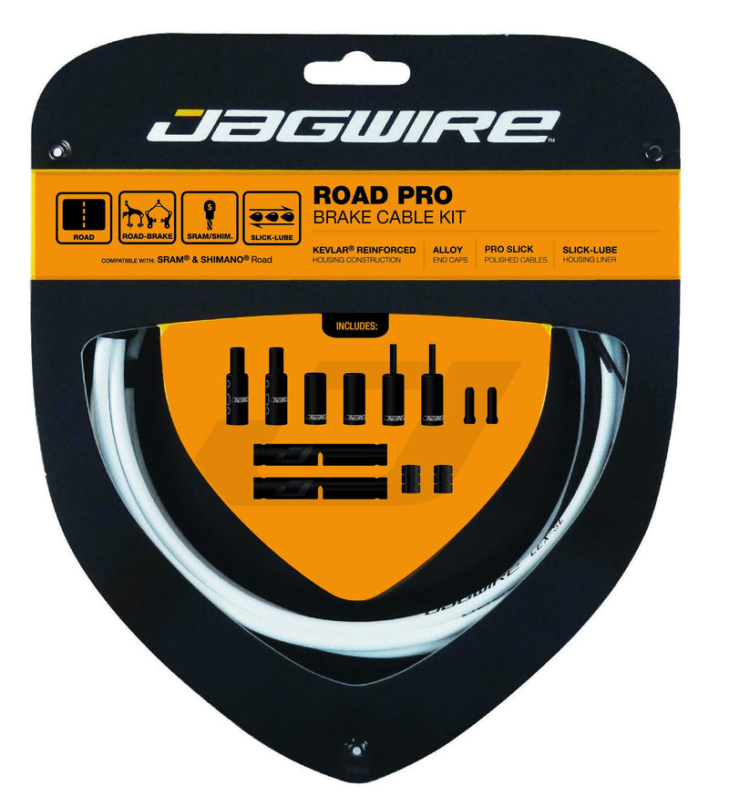 Load image into Gallery viewer, Jagwire PCK203 White Road Pro Brake Kit, Shimano/SRAM - RACKTRENDZ
