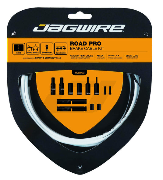 Jagwire PCK203 White Road Pro Brake Kit, Shimano/SRAM - RACKTRENDZ