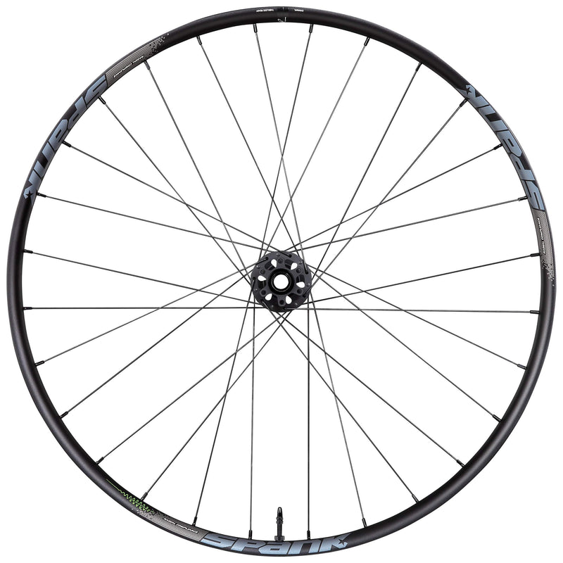 Chargez l&#39;image dans la visionneuse de la galerie, Spank Flare 24 Vibrocore, 27.5&quot;, 28H, Gravel Hex Hub 12x100m Unisex Adult Front Wheel, Black - RACKTRENDZ
