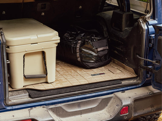 Weathertech Cargo Trunk Liner with Bumper Protector for VW Touareg, Cayenne®, Behind 2nd Row w/Bumper Protector (40244SK), Black