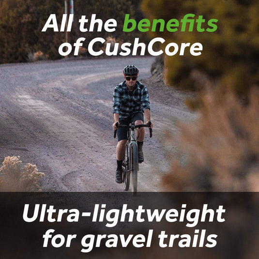 CushCore Gravel.CX Set - Includes (2) Tire Insert, (2) Presta Valves & (2) Rim Stickers, Easy Installation, Tire Inserts, Helps Improve Ride Quality, Fits a 33mm-46mm Tire (2-Pack) - RACKTRENDZ