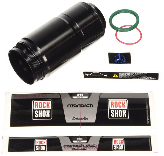 RockShox Monarch Debonair Air Can Assembly, 216mm x 63mm, B1 (Plus,RL,XX) C1 (R,RT,RT3) D1 (RT3), Black - RACKTRENDZ