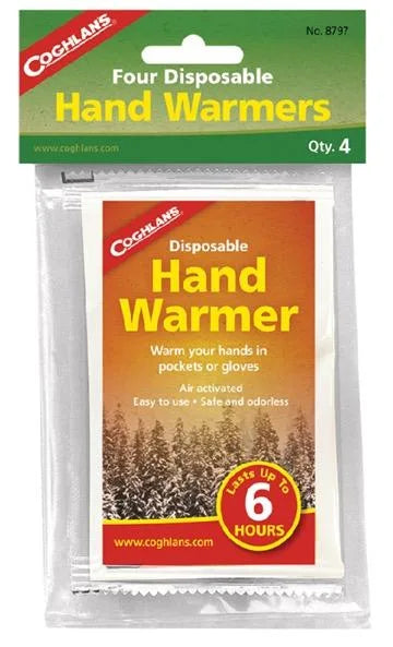 8797 - COGHLANS - DISPOSABLE HAND WARMERS 4PK UPC: 056389087972