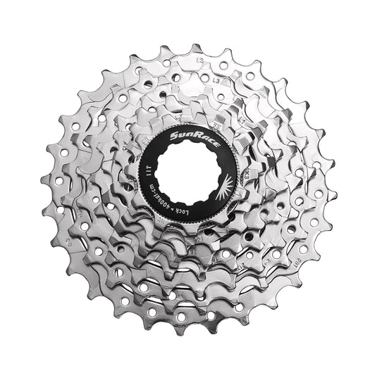 Sunrace CSR63 7-Speed Nickel Plated Cassette, 12-24T - RACKTRENDZ