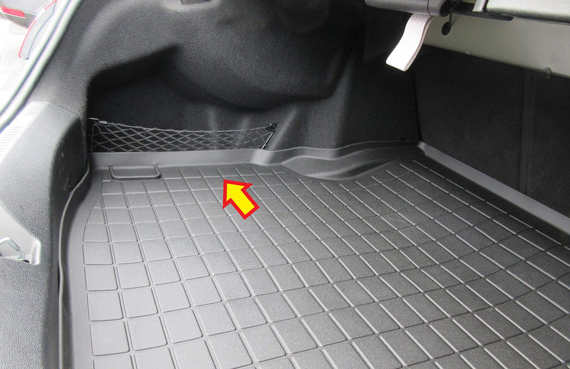 Load image into Gallery viewer, WeatherTech Cargo Liner Custom-Fit Trunk Mat - Compatible with 2018-2023 Mercedes Benz E-Class/AMG Coupe with Burmester Sound System Raised Edge, Non-Slip, Easy to Clean - Full Trunk Protection Black
