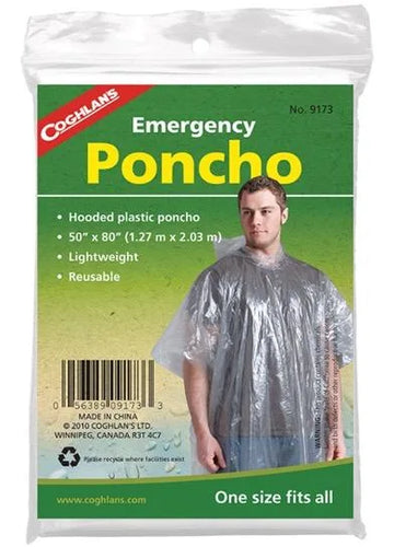 9173 - COGHLANS - PONCHO D'URGENCE EN POLYÉTHYLÈNE UPC : 056389091733