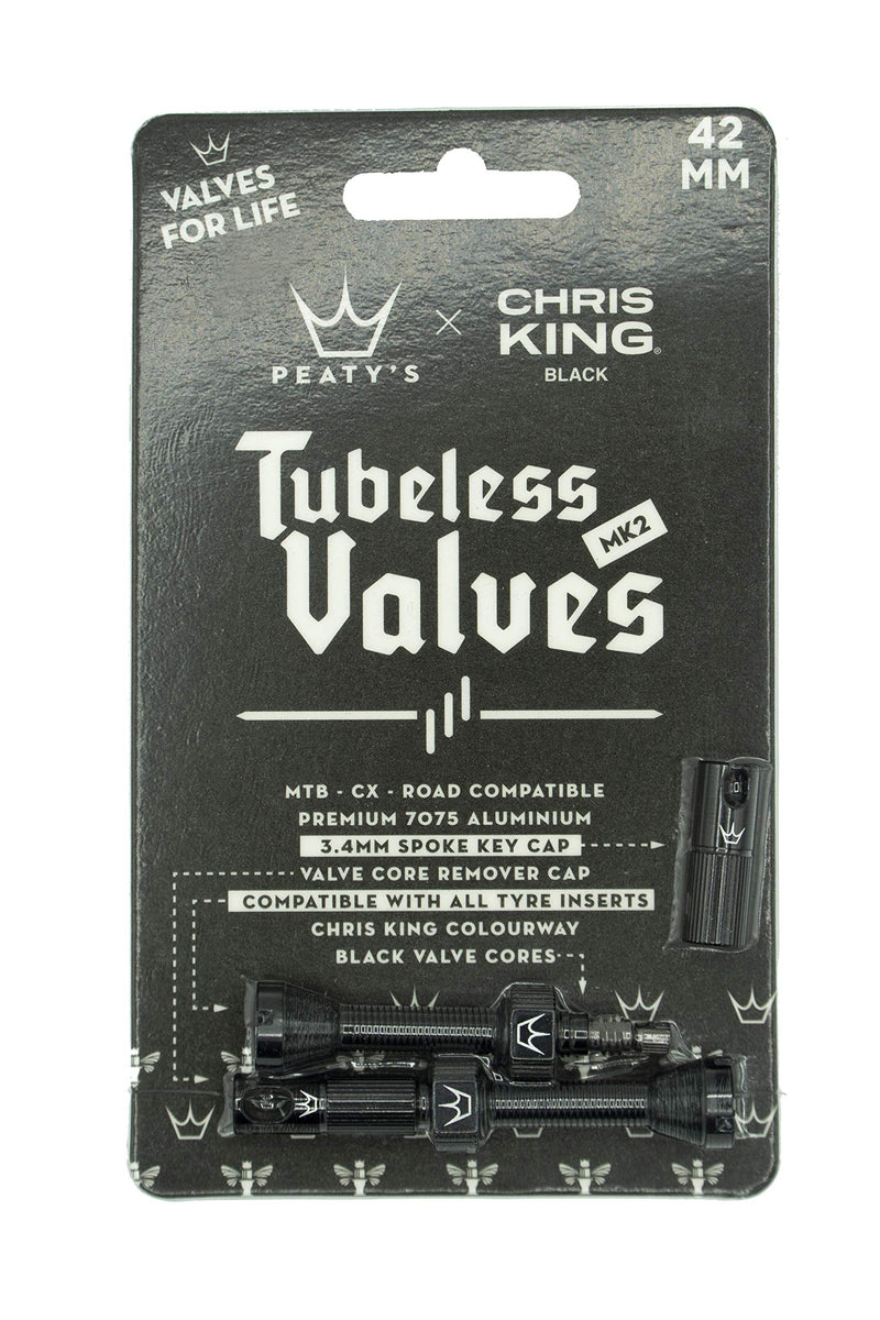 Chargez l&#39;image dans la visionneuse de la galerie, Peatys Valve Tubeless Pv Mk2 42Mm Aly Bk - RACKTRENDZ
