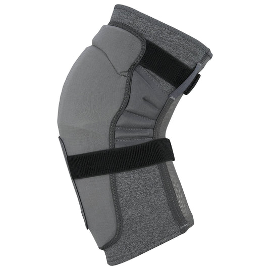 IXS Triggrer Unisex Flow Zip Breathable Moisture- Knee pads (Grey, X-Large)- Knee Compression Sleeve Support for Men & Women, Wicking Padded Protective Knee Guards, Youth Knee Pads, Knee Protective Gear - RACKTRENDZ
