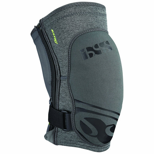 iXS Flow Zip Knee Pads: Gray LG - RACKTRENDZ