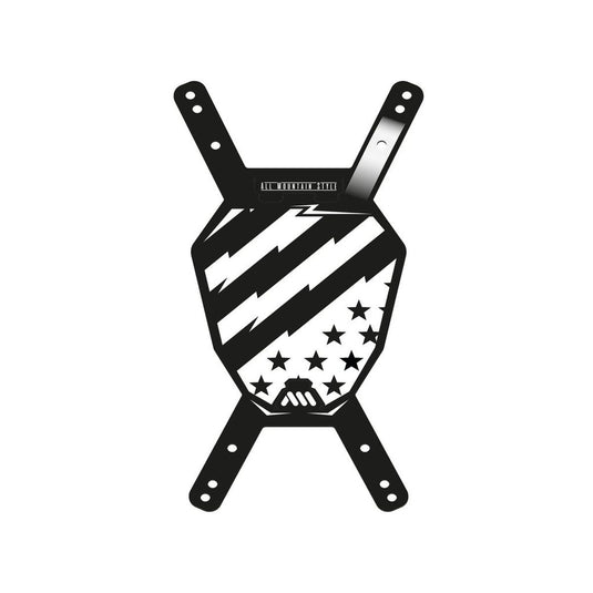 ALL MOUNTAIN STYLE NUMBER PLATE - PATRIOT/BLACK