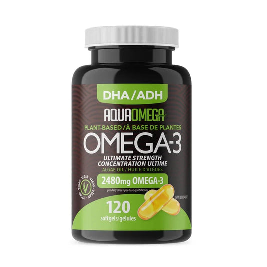 AquaOmega Ultimate Strength Plant-Based Omega-3 Softjels