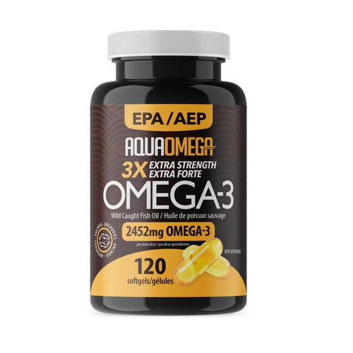 AquaOmega 3x Extra Strength Omega-3 Softgels