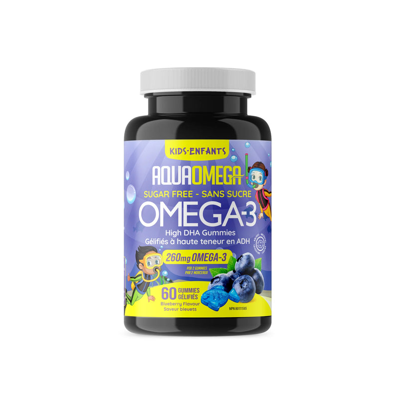 Load image into Gallery viewer, AquaOmega Kids Omega-3 Gummies - High DHA with EPA and Vitamin D
