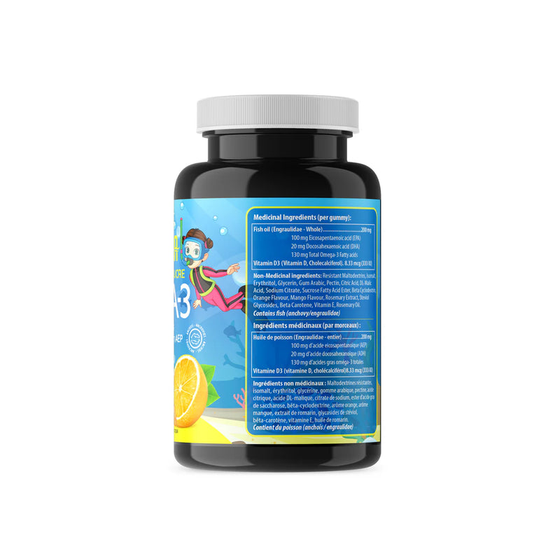 Load image into Gallery viewer, AquaOmega Kids Omega-3 Gummies - High EPA with DHA and Vitamin D
