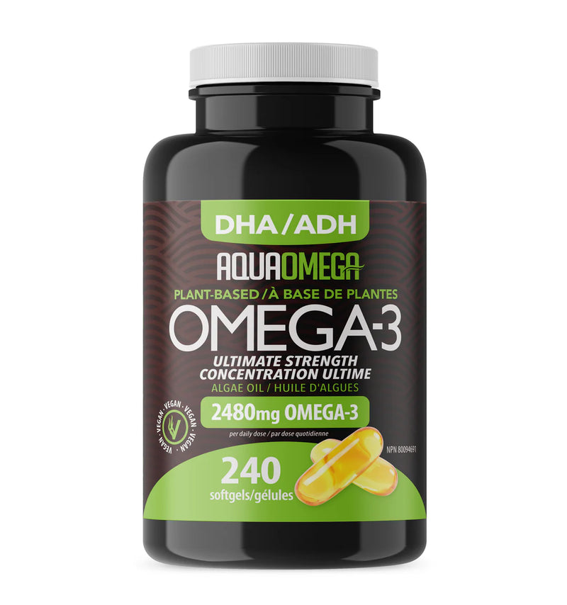 Load image into Gallery viewer, AquaOmega Ultimate Strength Plant-Based Omega-3 Softjels
