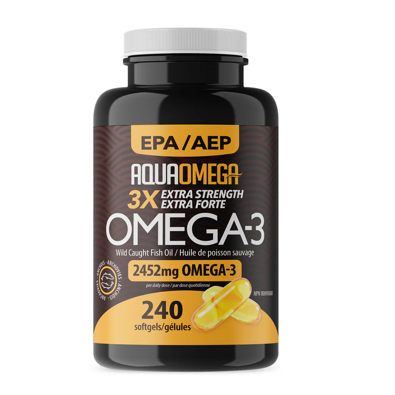 Load image into Gallery viewer, AquaOmega 3x Extra Strength Omega-3 Softgels
