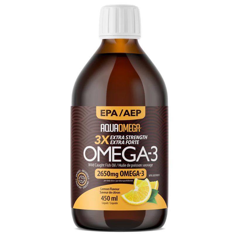 Load image into Gallery viewer, AquaOmega 3x Extra Strength Omega-3 Liquid
