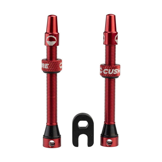 CUSHCORE CUSHCORE VALVE STEMS 55MM RED (2 PACK)