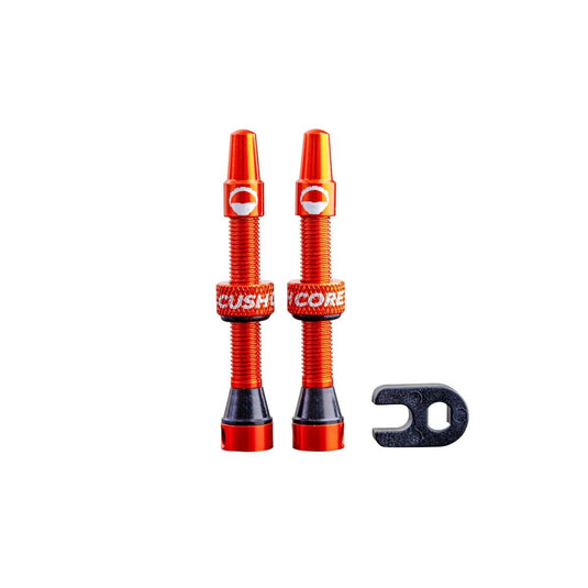 CUSHCORE CUSHCORE VALVE STEMS 44MM ORANGE (2 PACK)