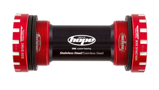 HOPE BOTTOM BRACKET STAINLESS 68/73MM - RED