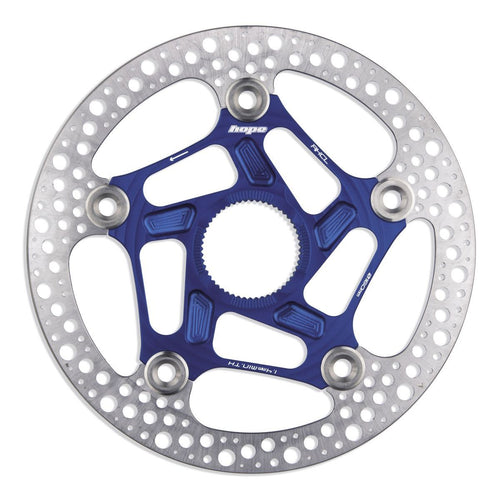 HOPE RX CENTRE LOCK DISC - 160MM - BLUE