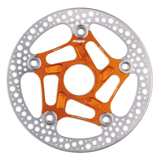 HOPE RX CENTRE LOCK DISC - 160MM - ORANGE