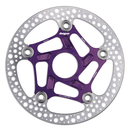 HOPE RX CENTRE LOCK DISC - 160MM - PURPLE