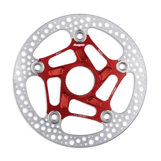 HOPE RX CENTRE LOCK DISC - 160MM - RED