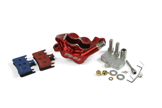 HOPE RX4 CALIPER COMPLETE - RED - SHIMANO