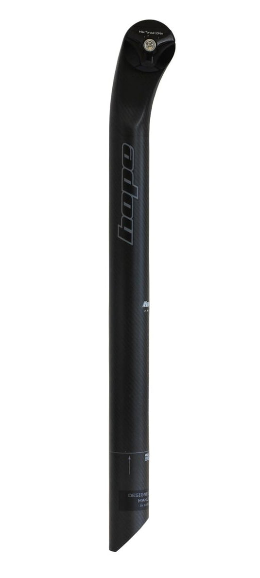 HOPE CARBON SEATPOST 30.9 X 400MM - CIRC RAILS - BLACK