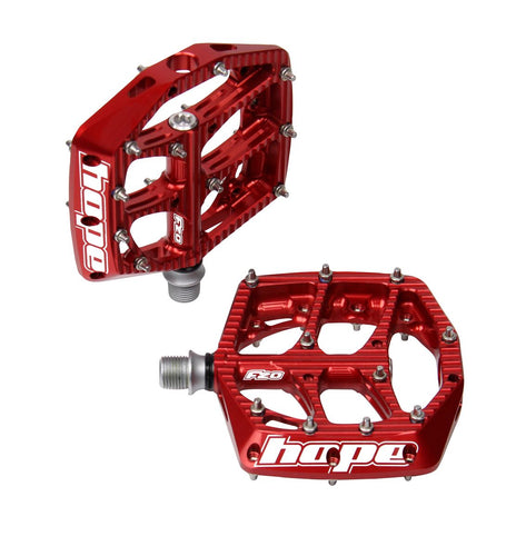 HOPE F20 PEDALS - PAIR - RED