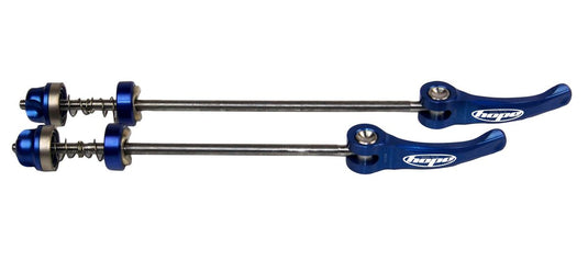 HOPE QUICK RELEASE SKEWER PAIR BLUE - ROAD 130MM