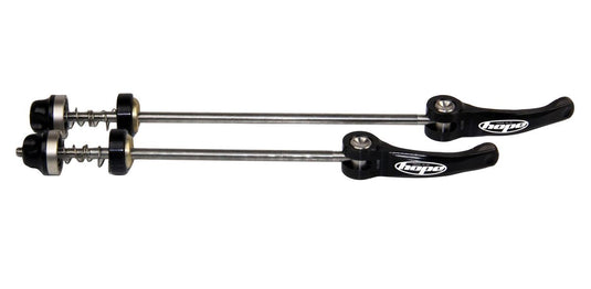 HOPE QUICK RELEASE SKEWER PAIR BLACK - ROAD 130MM