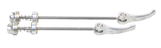 HOPE QUICK RELEASE SKEWER PAIR SILVER - ROAD 130MM