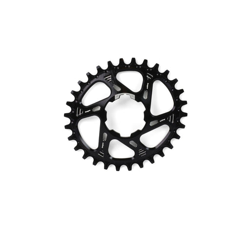 HOPE HOPE OVAL SPIDERLESS RETAINER RING - 30T - BLACK