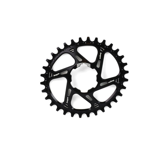 HOPE HOPE OVAL SPIDERLESS RETAINER RING - 32T - BLACK