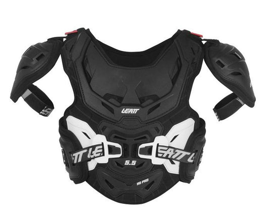 LEATT LEATT PROTECTION ARMOUR CHEST PROTECTOR 5.5 PRO HD BLACK/WHITE JUNIOR