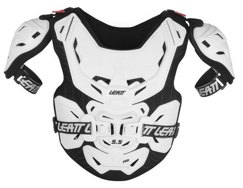 LEATT LEATT PROTECTION ARMOUR CHEST PROTECTOR 5.5 PRO WHITE/BLACK JUNIOR