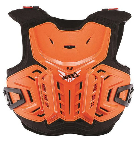 LEATT LEATT PROTECTION ARMOUR CHEST PROTECTOR 4.5 ORANGE/WHITE (134-146CM) JUNIOR S/M