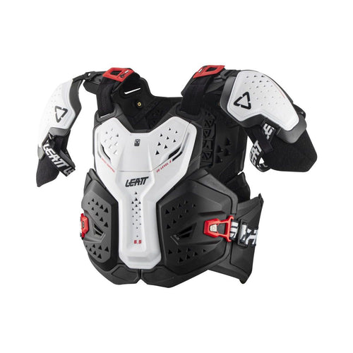 LEATT LEATT PROTECTION ARMOUR CHEST PROTECTOR 6.5 PRO WHITE (160-172CM) S/M