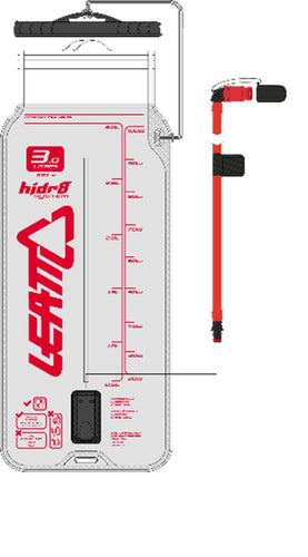 LEATT LEATT PART HYDRATION BLADDER FLAT CLEANTECH 3L (100OZ) W TUBE AND BITE VALVE