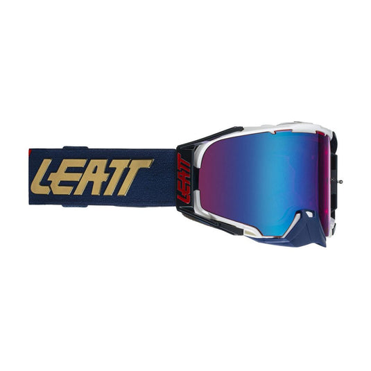 LEATT LEATT PROTECTION GOGGLE VELOCITY 6.5 ROYAL WITH IRIZ BLUE US 26% LENS