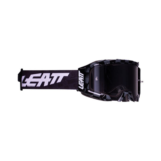 LEATT LEATT PROTECTION GOGGLE VELOCITY 5.5 BRUSHED WITH IRIZ SILVER 50% LENS