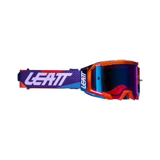 LEATT LEATT PROTECTION GOGGLE VELOCITY 5.5 NEON ORANGE WITH IRIZ BLUE UC 26% LENS