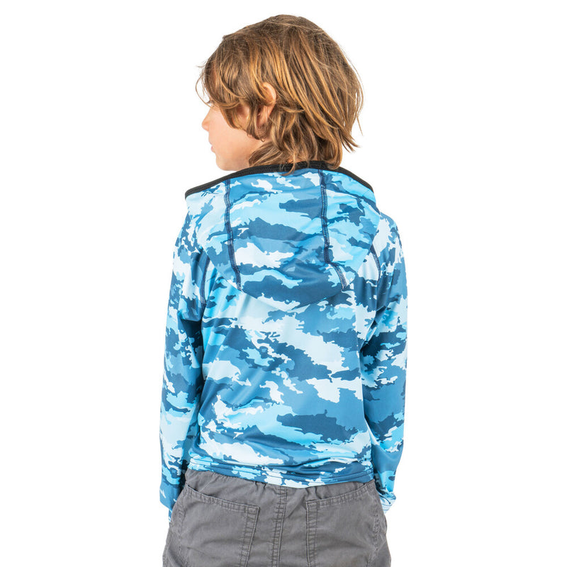 Load image into Gallery viewer, Blackstrap KIDS BRACKISH HOODED TOP
